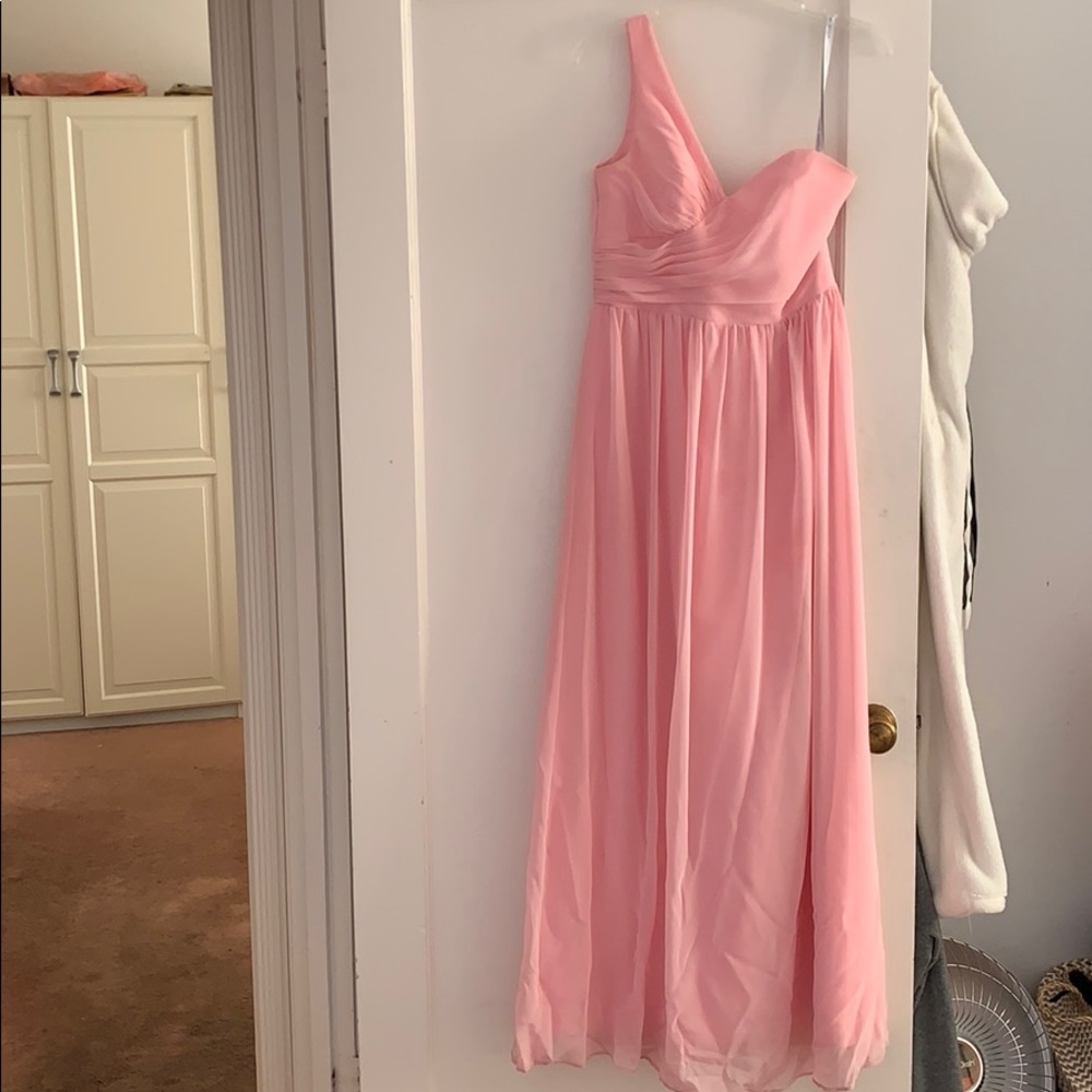 Alfred Angelo Tea Rose Pink Bridesmaid Dress Sz 6